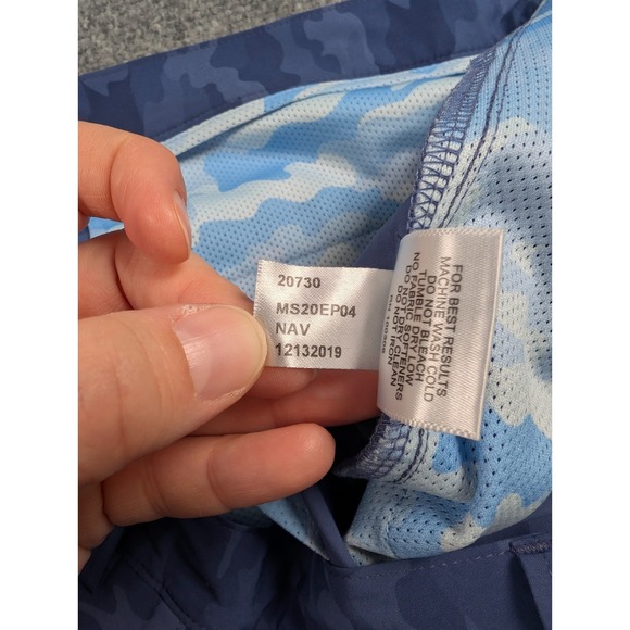 Peter Millar Shackleford Hybrid Golf Shorts Mens 38 Navy Blue Camo 10" - Picture 6 of 8